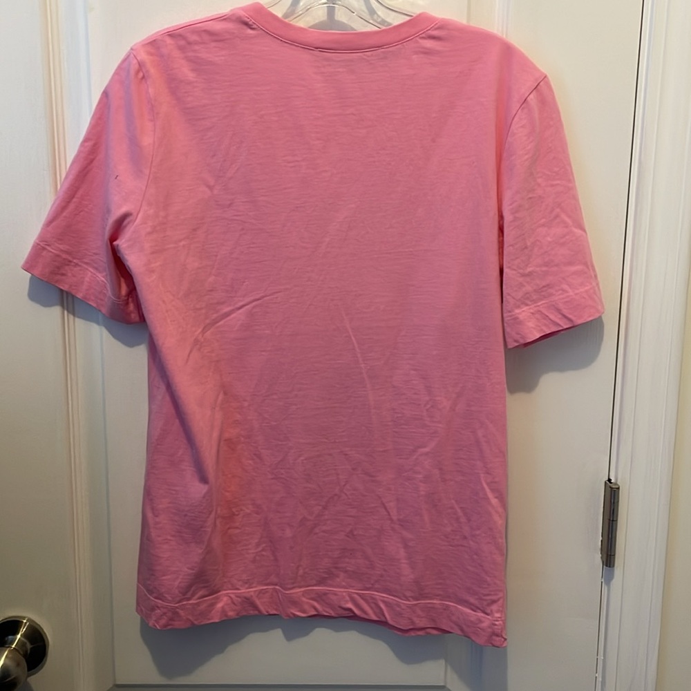 Love Moschino Barbie pink T-shirt metallic glitter heart graphic size - USA - 6 - Picture 2 of 3
